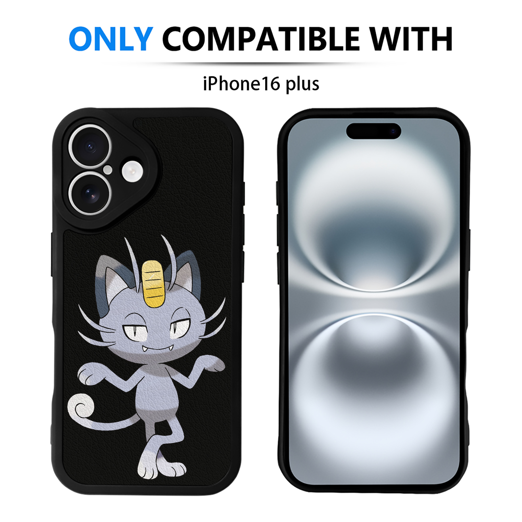 （画像用） ポケットモンスター Pokémon 【iPhone 16シリーズ対応】シリコンスマホケース（レザー調） 材質：シリコン